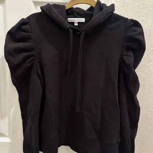 Rebecca Minkoff Charcoal Puff Sleeve Hoodie